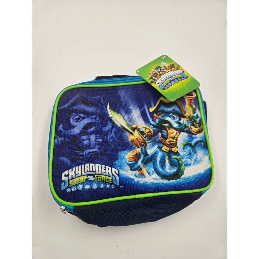 Skylanders Swap Force Wash Buckler Insulated Lunch Bag Navy Blue Calego NWT